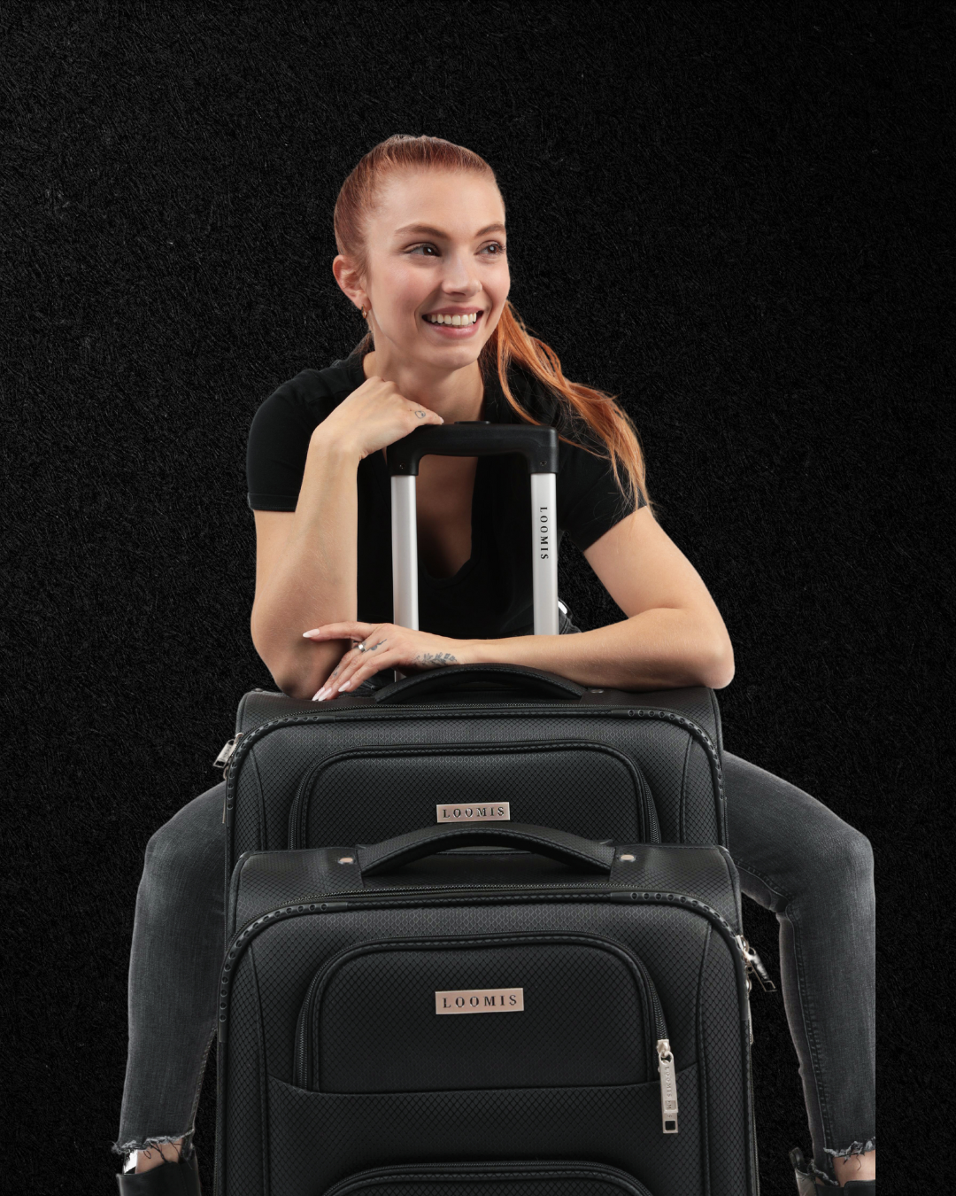 Expandable Black Sky Hybrid Carry-On Spinner - 21 inch