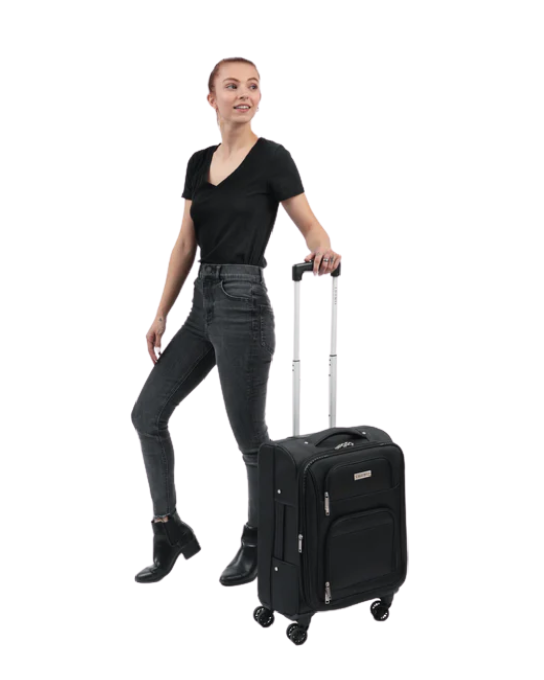 Expandable Black Sky Hybrid Carry-On Spinner - 21 inch