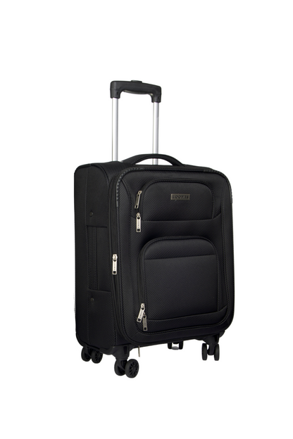 Loomis Expandable Lightweight Black Carry On Spinner Luggage 21 inch Loomis Travel