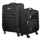 Expandable Sky Hybrid Black Luggage Set - 21/25 inch