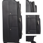 Expandable Sky Hybrid Black Luggage Set - 21/25 inch
